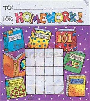 printable homework chart