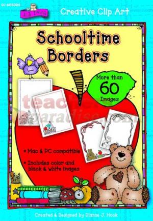 clip art borders graduation. Schooltime Borders Clip Art Cd