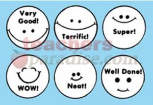 Grading Stamps Smile Faces from...