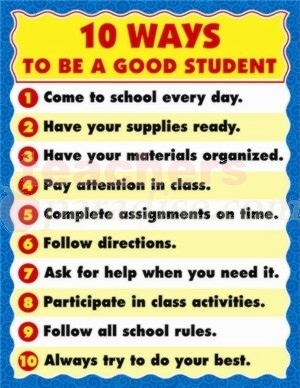 10 ways to be a good student
