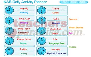 interactive weekly planner