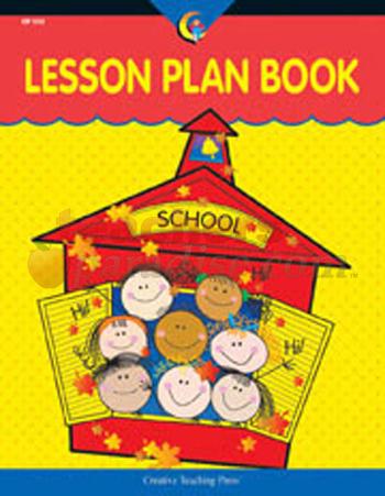 lesson plan book. A 2-page lesson plan spread is