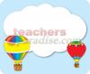 Hot Air Balloons Name Tags