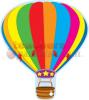 Hot Air Balloon Two Sided Decorations