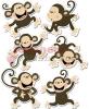 Monkeys 6" Designer Cut-Outs