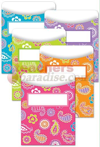 Paisley Doodles Library Pockets