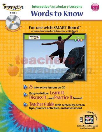 Words To Know Interactive Vocabulary Lessons