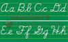 Alphabet Lines Contemporary Cursive