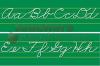 Alphabet Lines Traditional Cursive