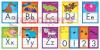 Awesome Animals Alphabet Cards Std Manuscript Bulletin Boards