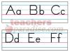 Bulletin Board Set Manuscript Zaner-Bloser (18" L)
