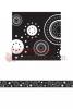 Black/White Crazy Circles Straight Border Trim