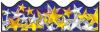 Border Gold & Silver Stars (Scalloped)