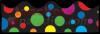 BORDER RAINBOW DOTS (36' STRAIGHT)