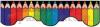 35' Scalloped Border Rainbow Pencils
