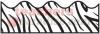 Border Zebra Print (Scalloped)