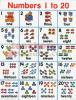 numbers 1 to 20 chart