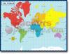 Chartlet Map Of The World (17" X 22")
