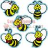 Dazzle Stickers Bees 75-Pk (Acid & Lignin Free)