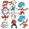 Large Dr Seuss Characters 2-Sided Deco Kit