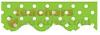 Polka Dot Border Trim - Lime