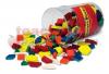 Pattern Blocks Wooden 250/Pk 1CM In Bucket