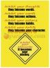 Poster Watch Your Thoughts... (13" X 19" Large)