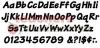Ready Letters 4" Black Italic