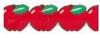 35' Shapes Border Red Apples