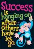 Success Is Hanging On After Others Have Let Go Argus Large Poster