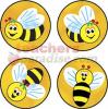 Superspots Stickers Bees Buzz 400/Pk