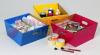 Tote Bins One Each Blue Red Yellow