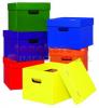 Tote/Stow Boxes One Each Of Green Blue Orange Purple Red And Yellow