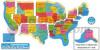 United States Map Bulletin Board Sets
