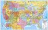 Us & World Politcal Rolled Map Set 40 X 28