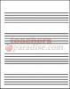 Wipe-Off Chart Music Staff Paper (22" X 28")