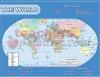 World Map Chart 17X22