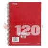 Notebook Spiral 3 Subject Wm 10 1/2" X 8" 120 Ct