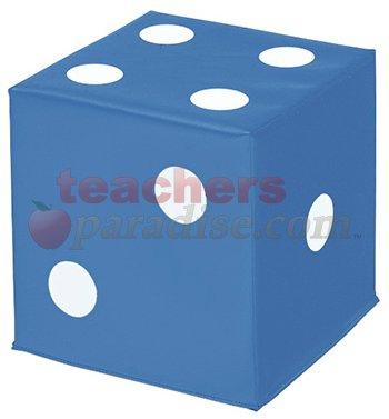 Dice Foam Soft Seat Blue With White Spots