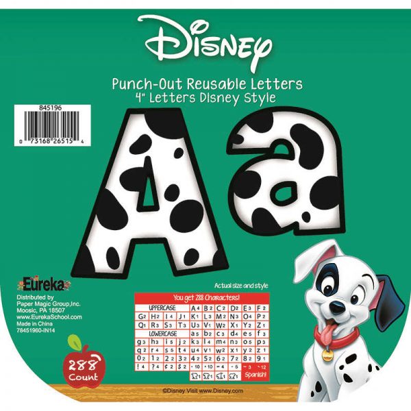 EUREKA 101 DALMATIANS SPOTS DECO LETTERS EU-845196