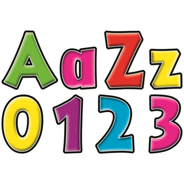 BARKER CREEK 2IN MINI LETTER POP OUTS NEON LAS1901