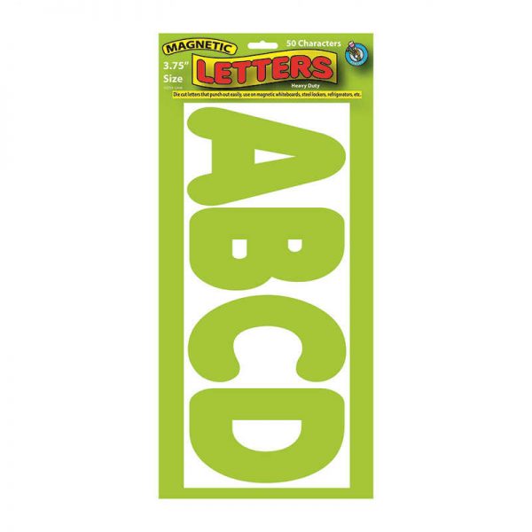 ASHLEY PRODUCTIONS 3 3/4IN MAGNETIC LETTERS LIME GREEN ASH10253