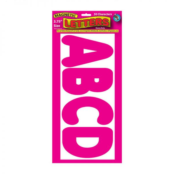 ASHLEY PRODUCTIONS 3 3/4IN MAGNETIC LETTERS MAGENTA ASH10256