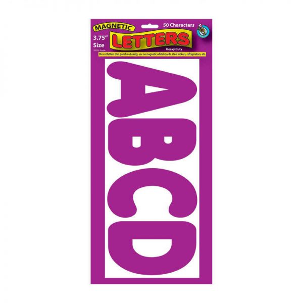 ASHLEY PRODUCTIONS 3 3/4IN MAGNETIC LETTERS PURPLE ASH10255
