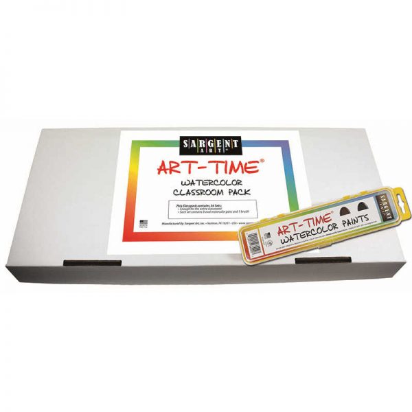 SARGENT ART INC. 36CT ART TIME WATERCOLOR CLASSPACK 8 COLOR SETS W/ BRUSHES SAR668001