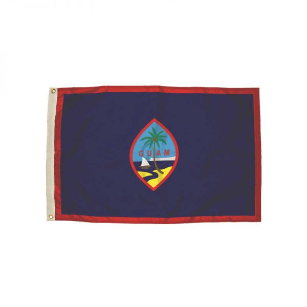 FLAGZONE LLC 3X5 NYLON GUAM FLAG HEADING & GROMMETS FZ-2622051