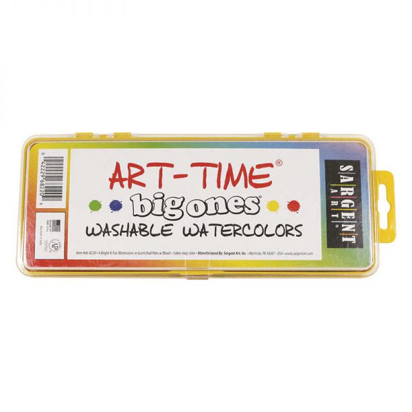 SARGENT ART INC. 4 ART TIME BIG ONES WASHABLE WATERCOLORS SAR668220
