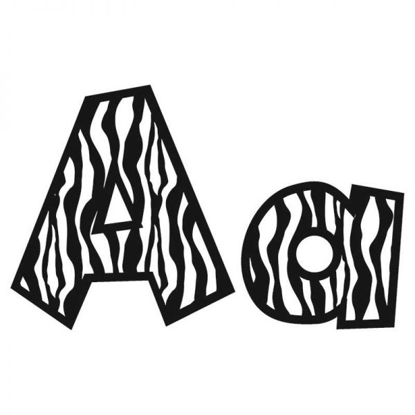 TEACHER CREATED RESOURCES 4IN FUN FONT LETTERS ZEBRA TCR75126
