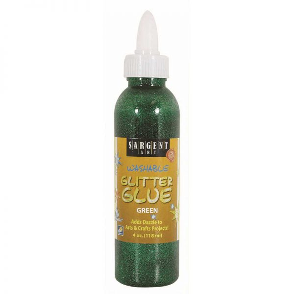 SARGENT ART INC. 4OZ GLITTER GLUE - GREEN SAR221866