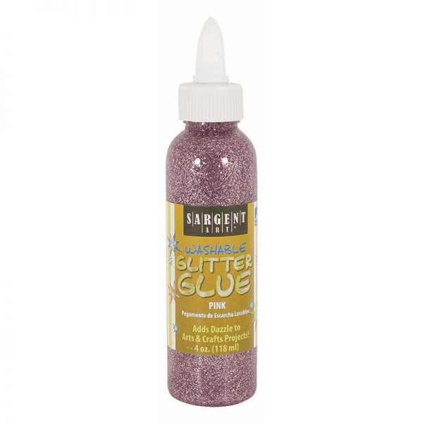 SARGENT ART INC. 4OZ GLITTER GLUE - PINK SAR221829